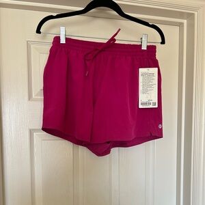 Lululemon Relaxed Shorts, 3” inseam, NWT, size 8, Raspberry